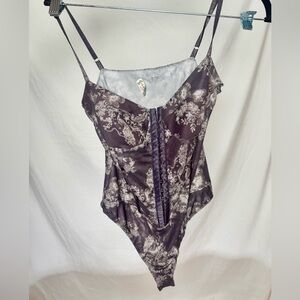 Night Rhythm Printed Bodysuit Intimately Free People